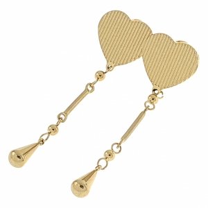 goldene Ohrringe aus Edelstahl