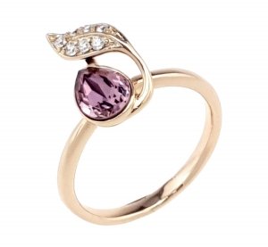 Goldring 16,30 mm. vergoldete Verlobung Xuping