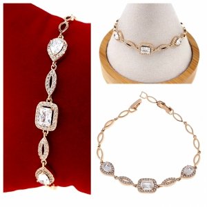 Armband aus 18 Karat vergoldetem Gold