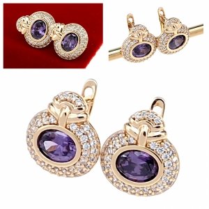 exklusive swarovski vergoldete ohrringe