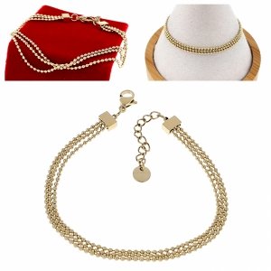 ARMBAND GOLD CELEBRITY EDELSTAHL