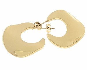 goldene Ohrringe aus Edelstahl