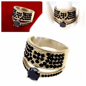 Ring 19,00 mm, goldener Edelstahl