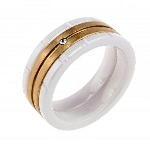 RING 16,30mm KERAMIK PORZELLAN STAHL PORZELLAN PORZELLAN