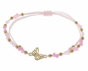 GOLDENES ARMBAND MIT EDELSTAHL 
