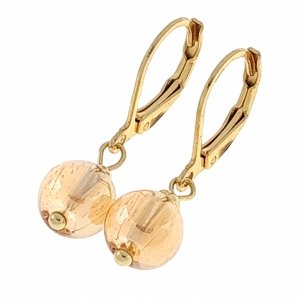 goldene Ohrringe aus Edelstahl