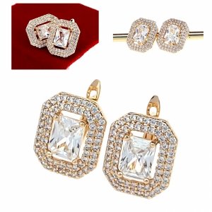 exklusive swarovski vergoldete ohrringe 