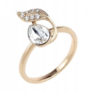 Goldring 18,60 mm. vergoldete Verlobung Xuping