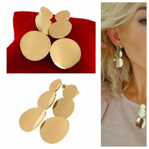 goldene Ohrringe aus Edelstahl