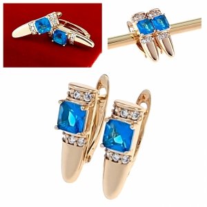 exklusive swarovski vergoldete ohrringe