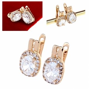 exklusive swarovski vergoldete ohrringe
