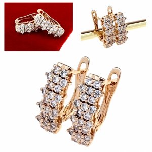 exklusive swarovski vergoldete ohrringe