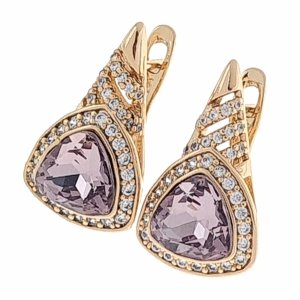 exklusive swarovski vergoldete ohrringe