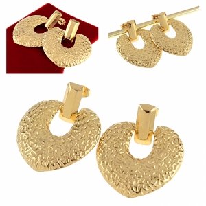 goldene Ohrringe aus Edelstahl