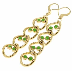 goldene Ohrringe aus Edelstahl