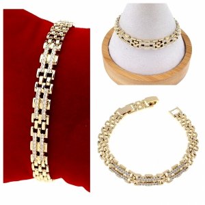 Armband aus 18 Karat vergoldetem Gold