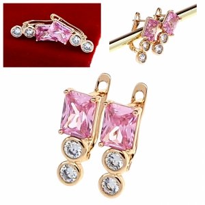 exklusive swarovski vergoldete ohrringe