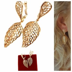 exklusive swarovski vergoldete ohrringe 