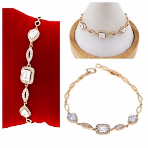 gold bracelet for a gold-plated leg