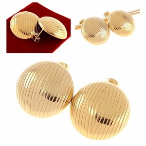 gold earrings made of stainless steel