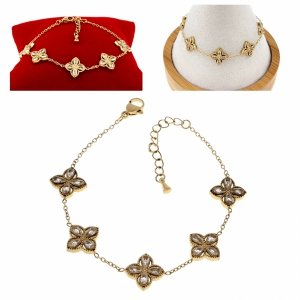 BRACELET GOLD CELEBRITY STAINLESS STEEL