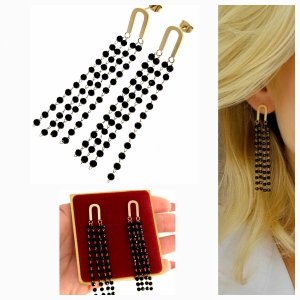 gold earrings made of stainless steel
