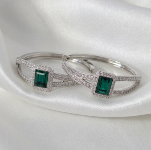 gold plated earrings with exclusive cubic zirconia