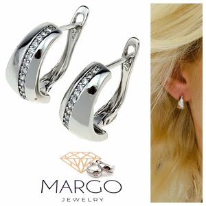gold plated earrings with exclusive cubic zirconia