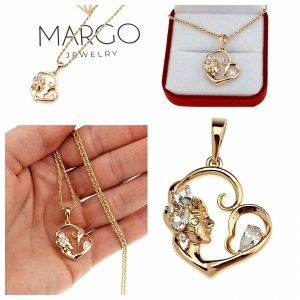 gold pendant 18k shiny xuping