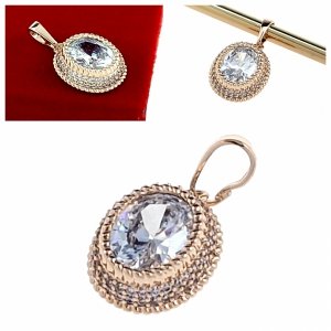 gold pendant 18k shiny xuping