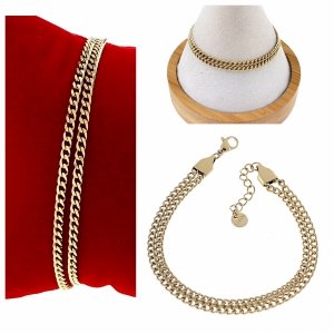 BRACELET GOLD CELEBRITY STAINLESS STEEL