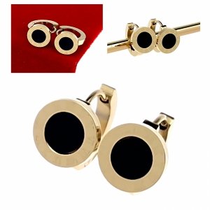 gold earrings made of stainless steel