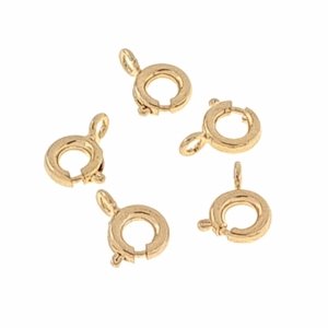 GOLD PLATED GOLD PLATED CARABINER 9MM FOR BRACELET OR CHAIN