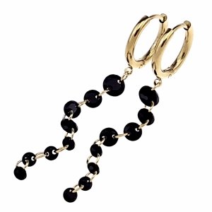 gold earrings made of stainless steel