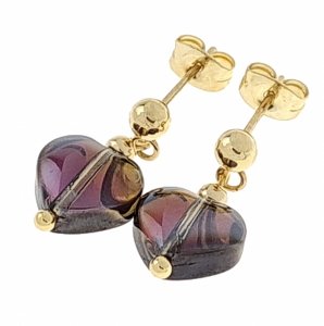 gold earrings made of stainless steel