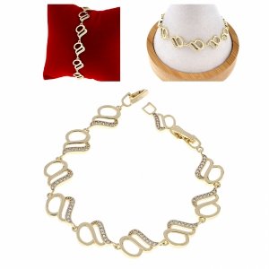 gold bracelet for a gold-plated leg