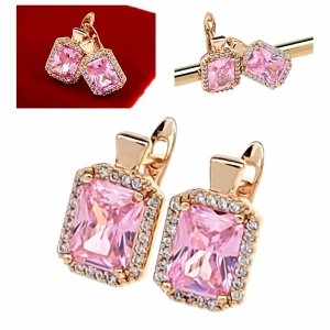 exclusive swarovski gold-plated earrings