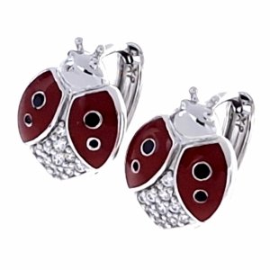 gold plated earrings with exclusive cubic zirconia