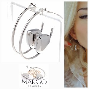gold earrings made of stainless steel