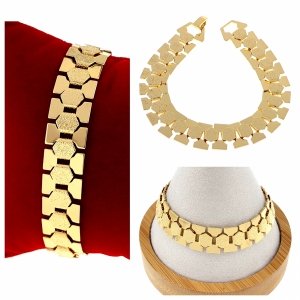 gold bracelet for a gold-plated leg