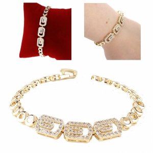 gold bracelet for a gold-plated leg