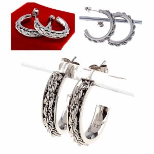 gold earrings made of stainless steel