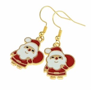gold earrings made of stainless steel
