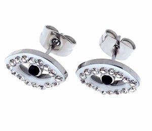 gold earrings made of stainless steel