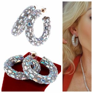 gold plated earrings with exclusive cubic zirconia 