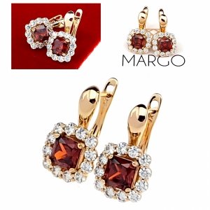 exclusive swarovski gold-plated earrings