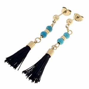 gold earrings made of stainless steel