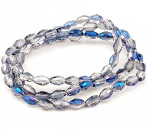 Glass beads faceted strands