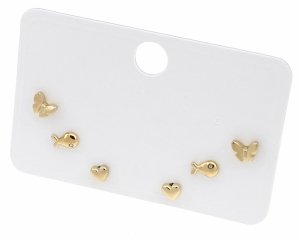 gold plated earrings with exclusive cubic zirconia
