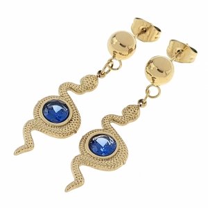 gold earrings made of stainless steel
